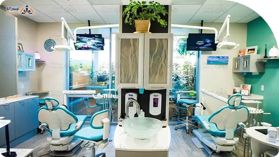 نمونه کارهای شیک طراحی داخلی مطب دندانپزشکی گروه ساختمانی ارسی تا